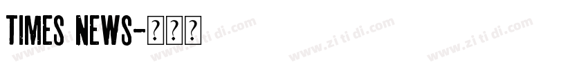 times news字体转换